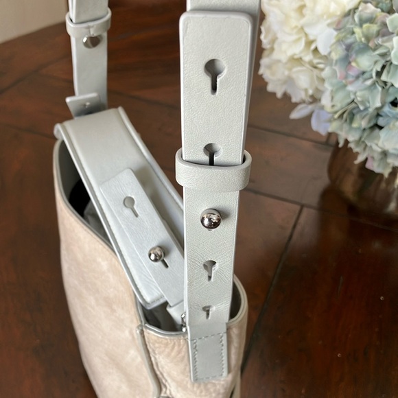 ALL SAINTS Cooper Mini nubuck crossbody tote EUC - Picture 12 of 15